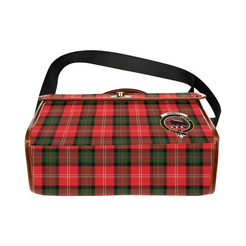 Scottish Nesbitt Clan Crest Tartan Waterproof Canvas Bag Tartan Plaid 5