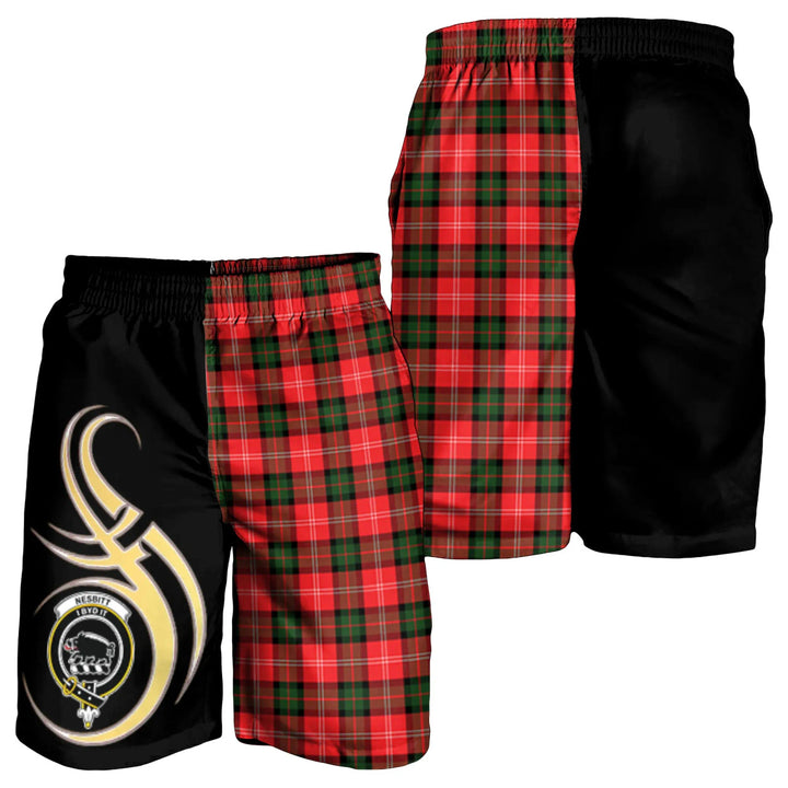 Scottish Nesbitt Modern Clan Crest Tartan Believe in Me Men's Shorts