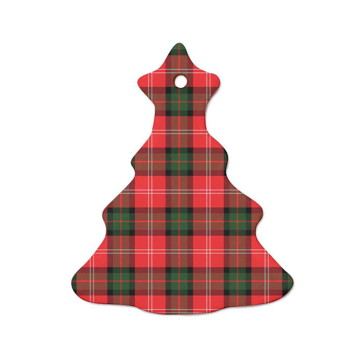 Scottish Nesbitt Modern Clan Tartan Ceramic Ornament  Tree Shape Tartan Plaid
