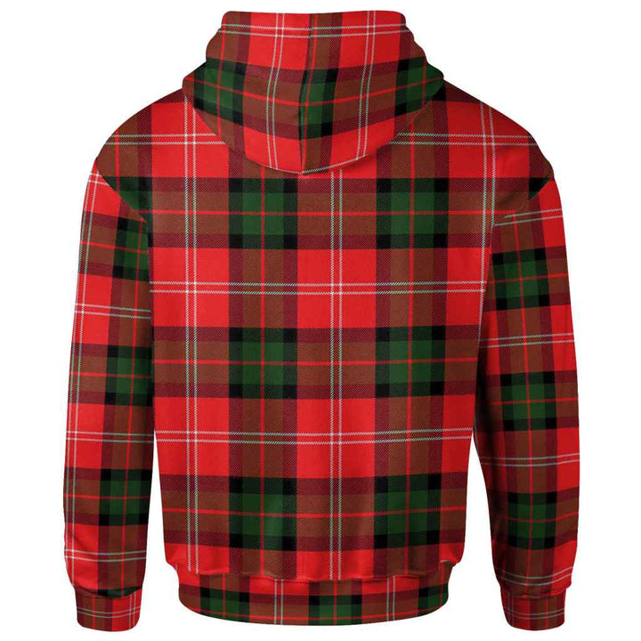 Scottish Nesbitt Modern Clan Tartan Hoodie Back Side Tartan Plaid