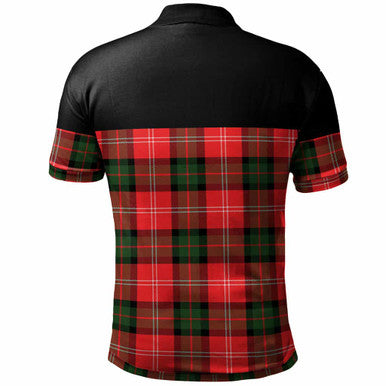 Scottish Nesbitt Modern Clan Tartan Polo Shirt - Horizontal Style Back Side Tartan Plaid