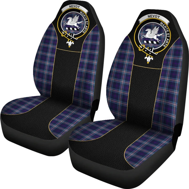 Scottish Nevoy Clan Crest Tartan Car Seat Covers - Special Style 2