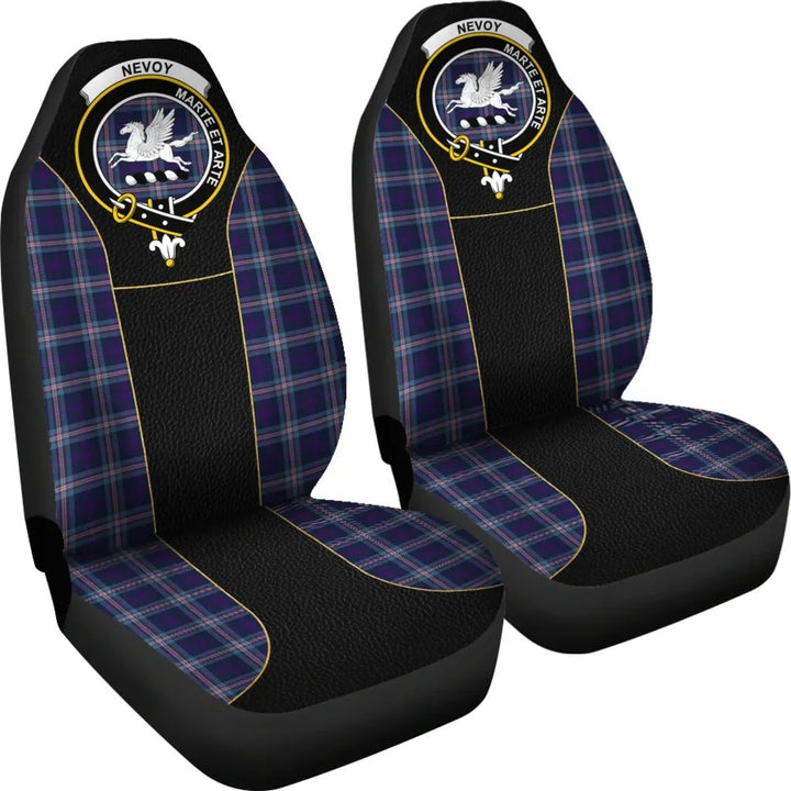 Scottish Nevoy Clan Crest Tartan Car Seat Covers - Special Style 3