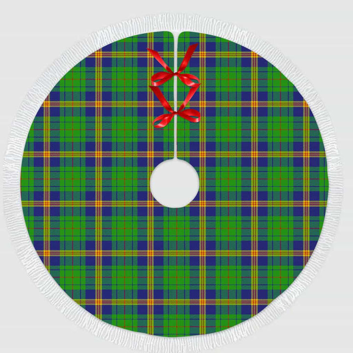 Scottish New Mexico Clan Tartan Christmas Tree Skirt Tassels 1 Tartan Plaid