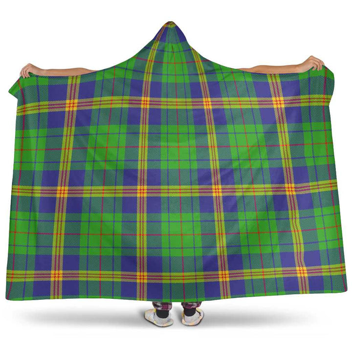 Scottish New Mexico Clan Tartan Hooded Blanket Tartan Plaid 1