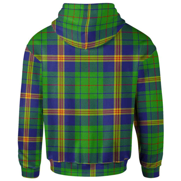 Scottish New Mexico Clan Tartan Hoodie Back Side Tartan Plaid