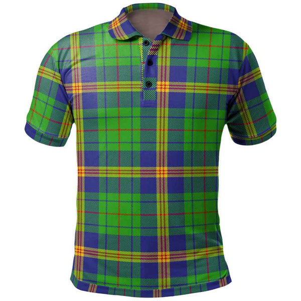 Scottish New Mexico Clan Tartan Polo Shirt Front Side Tartan Plaid