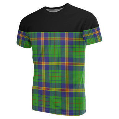 Scottish New Mexico Clan Tartan T-Shirt Horizontal Style Front Side Tartan Plaid