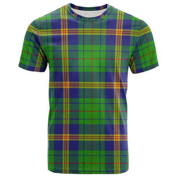 Scottish New Mexico Clan Tartan T-Shirt Front Side Tartan Plaid