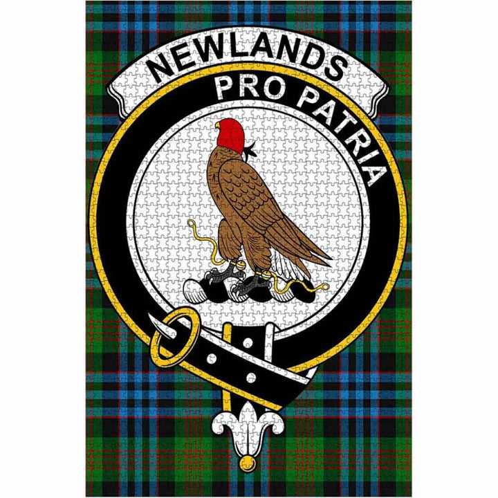Scottish Newlands Clan Crest Tartan Jigsaw Puzzle 1
