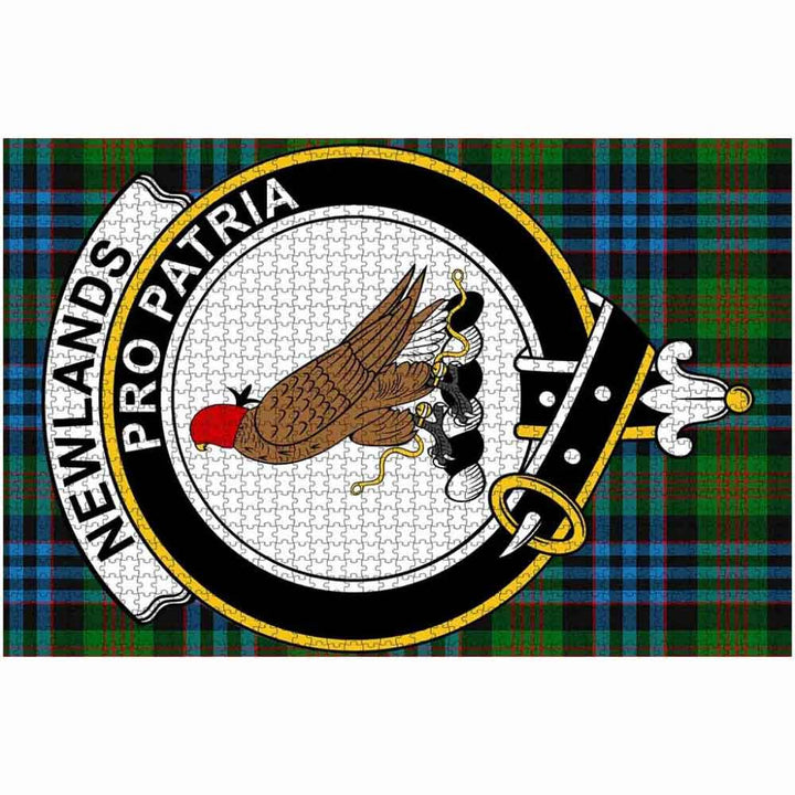 Scottish Newlands Clan Crest Tartan Jigsaw Puzzle 2