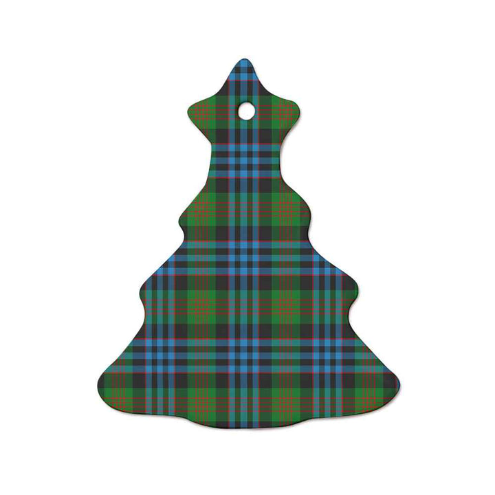 Scottish Newlands of Lauriston Clan Tartan Ceramic Ornament  Tree Shape Tartan Plaid