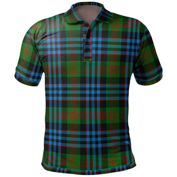 Scottish Newlands of Lauriston Clan Tartan Polo Shirt Front Side Tartan Plaid