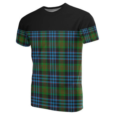 Scottish Newlands of Lauriston Clan Tartan T-Shirt Horizontal Style Front Side Tartan Plaid