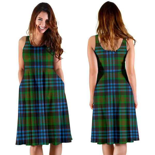 Scottish Newlands of Lauriston Clan Tartan Women Midi Dress