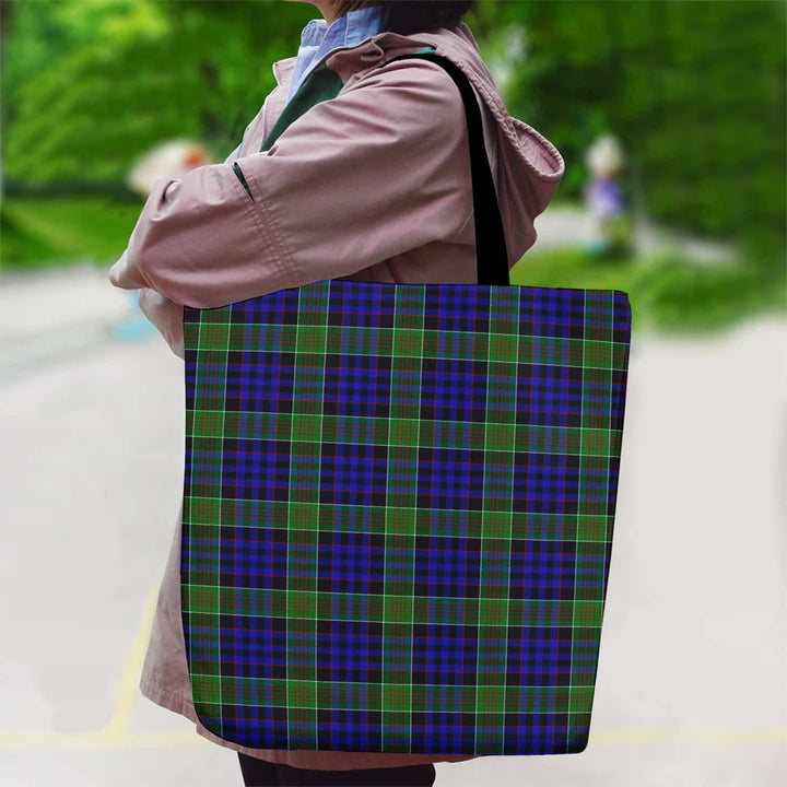 Scottish Newman Clan Tartan Canvas Bag With Shoulder Strap Tartan Plaid 2