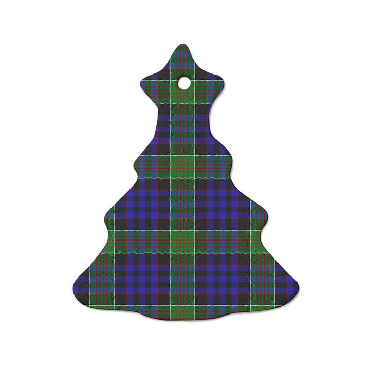Scottish Newman Clan Tartan Ceramic Ornament  Tree Shape Tartan Plaid
