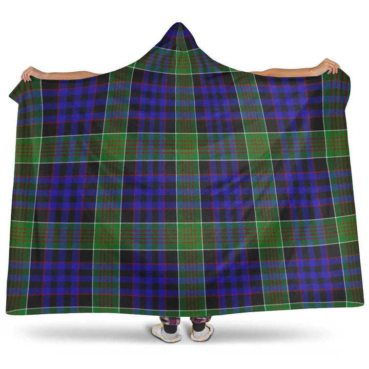 Scottish Newman Clan Tartan Hooded Blanket Tartan Plaid 1
