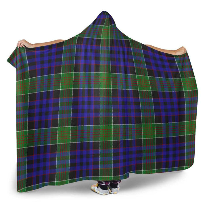 Scottish Newman Clan Tartan Hooded Blanket Tartan Plaid 2