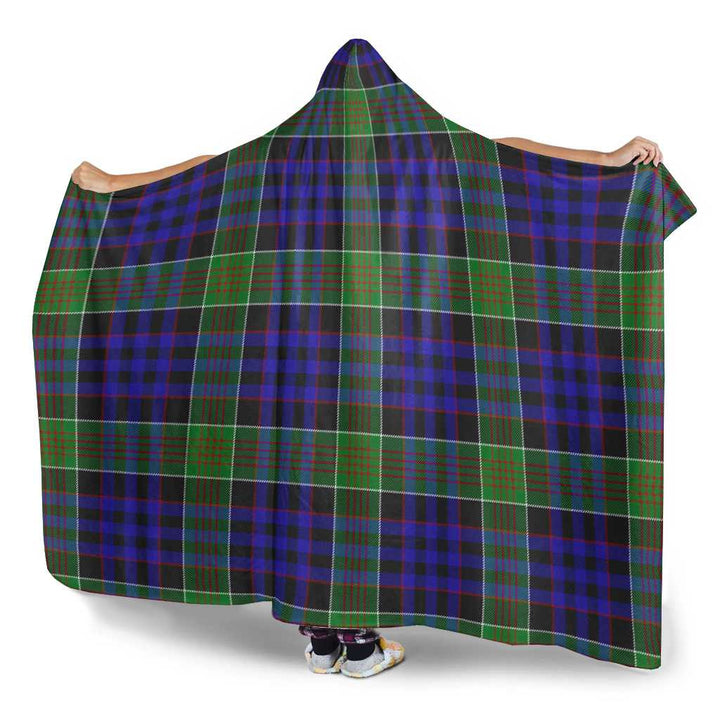 Scottish Newman Clan Tartan Hooded Blanket Tartan Plaid 3