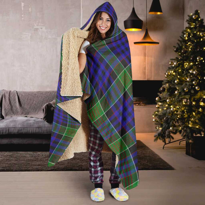 Scottish Newman Clan Tartan Hooded Blanket Tartan Plaid 6