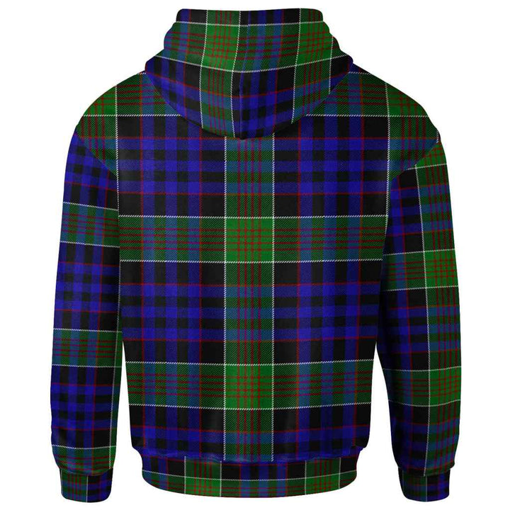Scottish Newman Clan Tartan Hoodie Back Side Tartan Plaid
