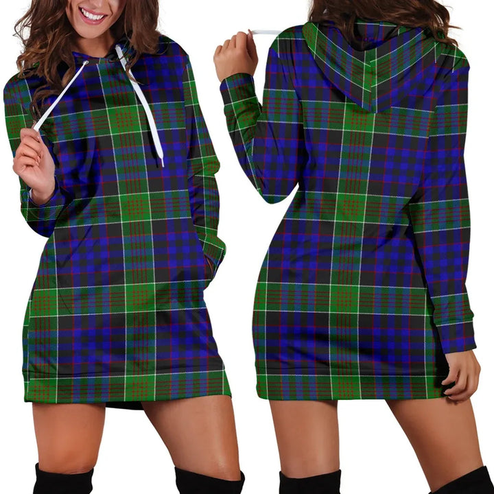 Scottish Newman Clan Tartan Hoodie Dress