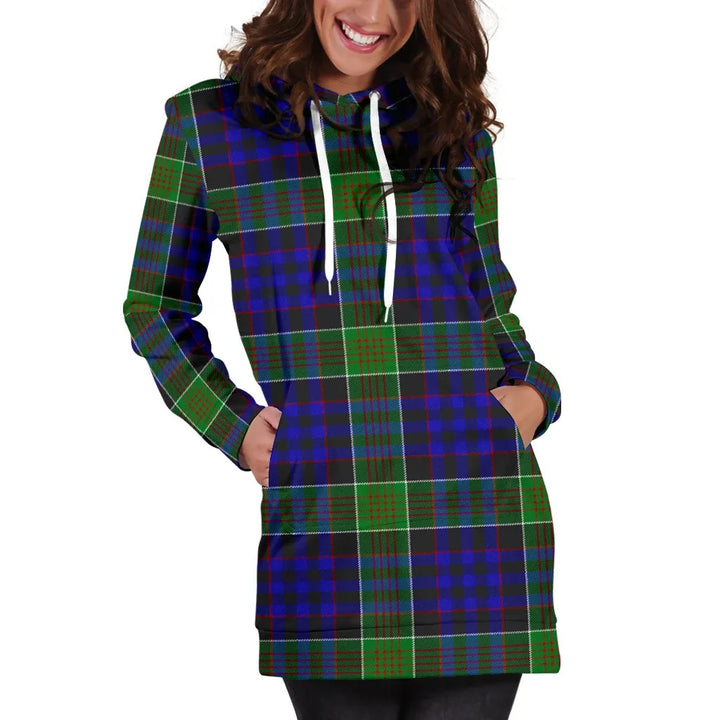 Scottish Newman Clan Tartan Hoodie Dress