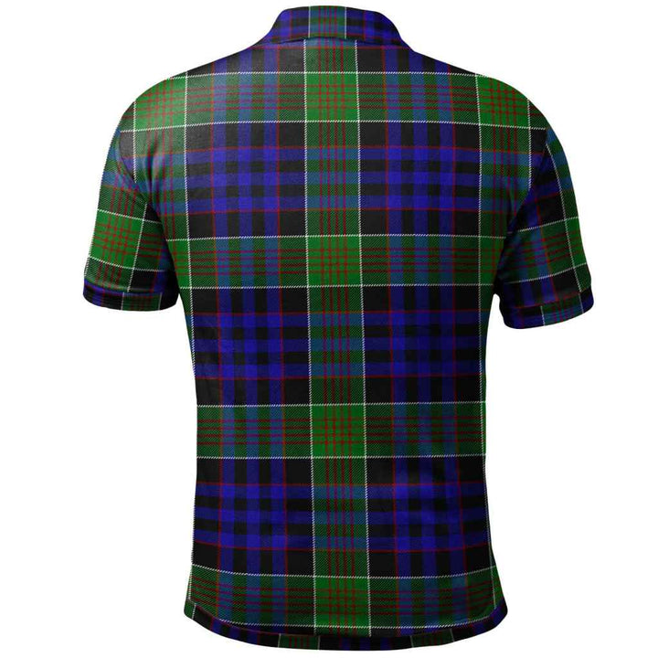 Scottish Newman Clan Tartan Polo Shirt Back Side Tartan Plaid