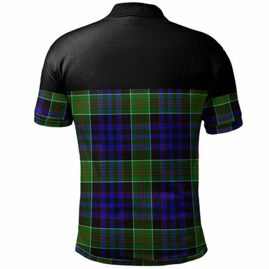 Scottish Newman Clan Tartan Polo Shirt - Horizontal Style Back Side Tartan Plaid