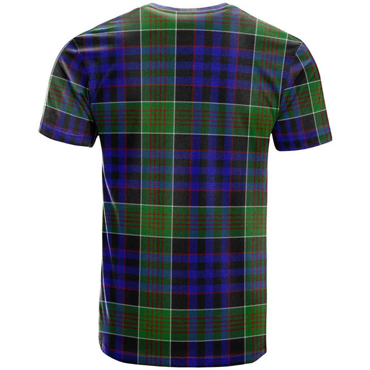 Scottish Newman Clan Tartan T-Shirt Back Side Tartan Plaid