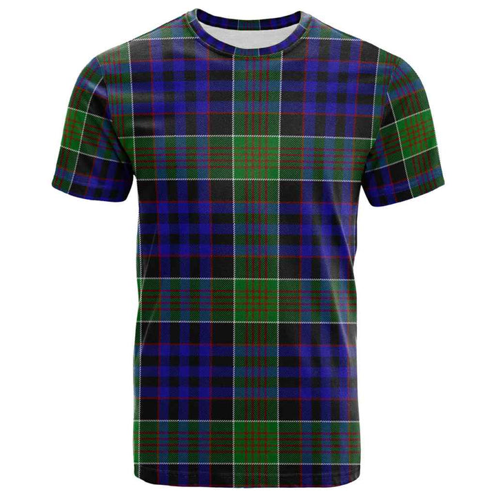 Scottish Newman Clan Tartan T-Shirt Front Side Tartan Plaid