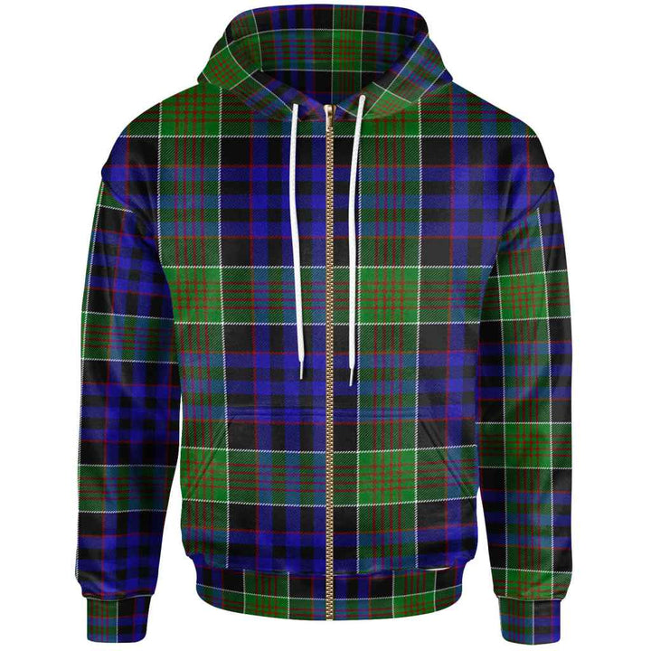 Scottish Newman Clan Tartan Hoodie Zip Tartan Plaid