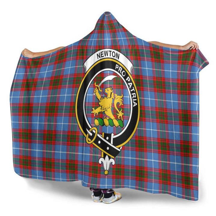 Scottish Newton Clan Crest Tartan Hooded Blanket Tartan Plaid 3