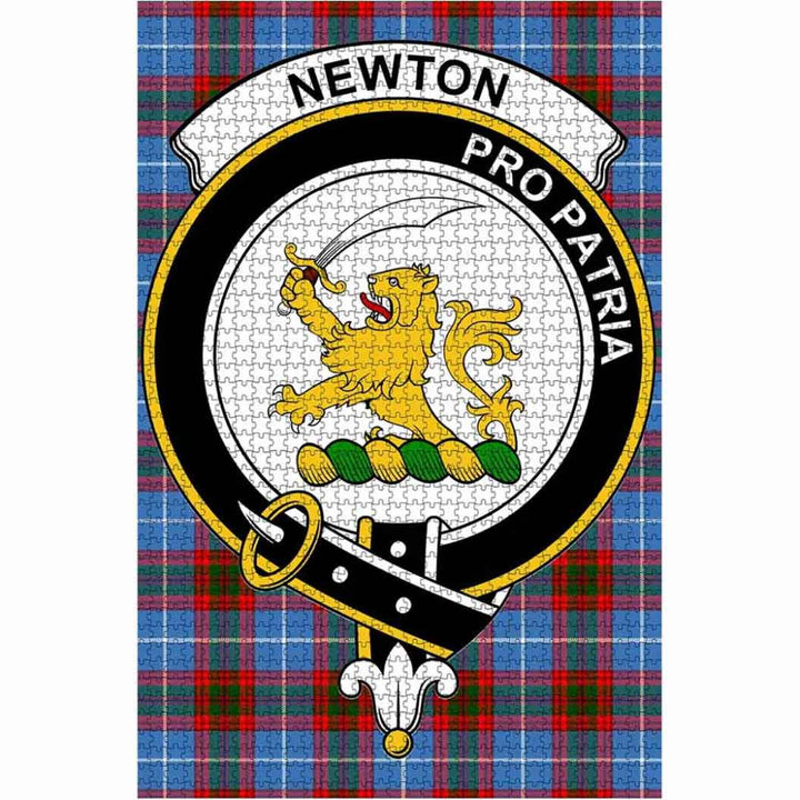 Scottish Newton Clan Crest Tartan Jigsaw Puzzle 1