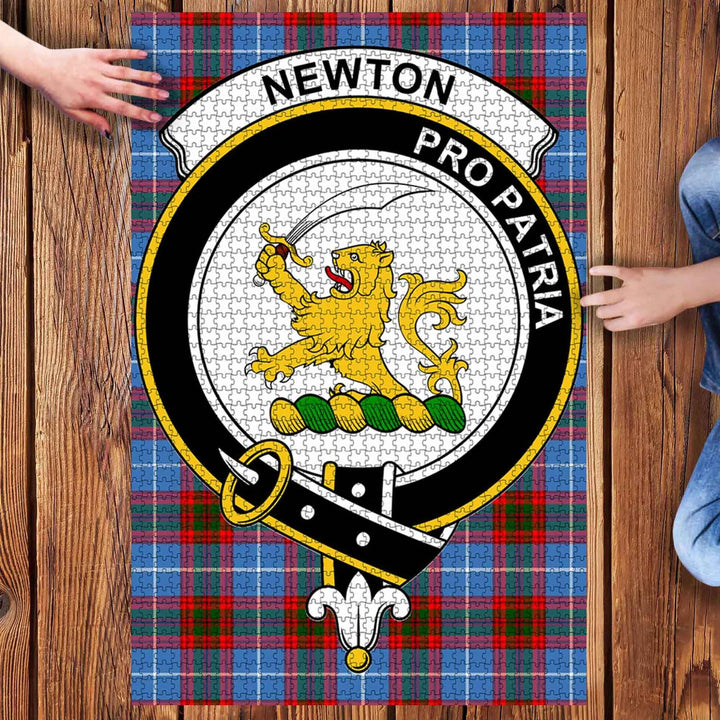 Scottish Newton Clan Crest Tartan Jigsaw Puzzle 3