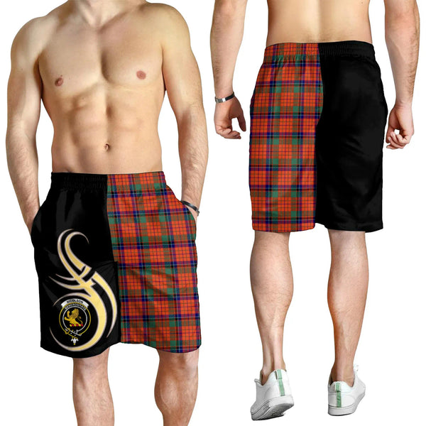 Scottish Nicolson Ancient Clan Crest Tartan Believe in Me Men's Shorts