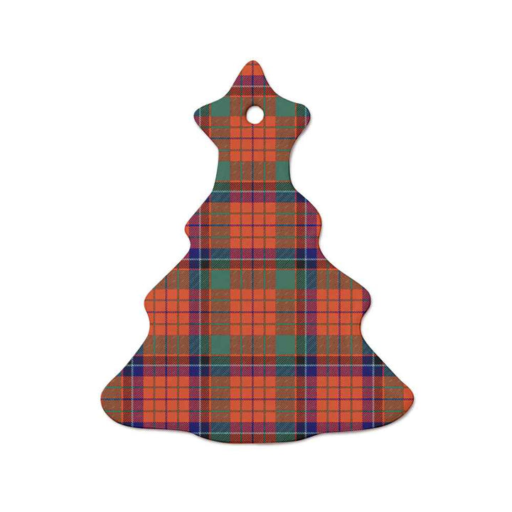 Scottish Nicolson Ancient Clan Tartan Ceramic Ornament  Tree Shape Tartan Plaid