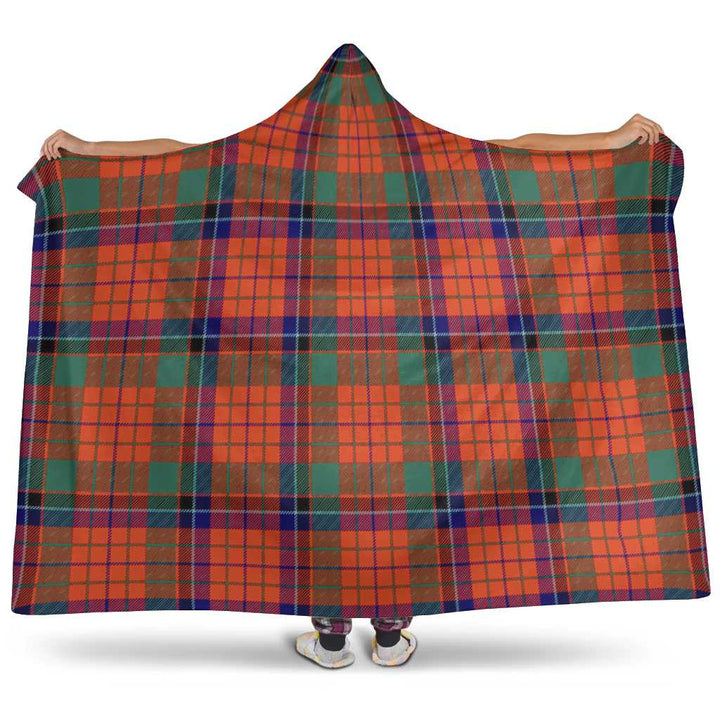 Scottish Nicolson Ancient Clan Tartan Hooded Blanket Tartan Plaid 1