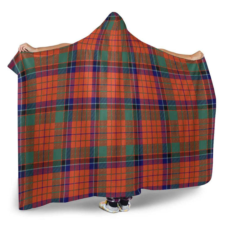 Scottish Nicolson Ancient Clan Tartan Hooded Blanket Tartan Plaid 2
