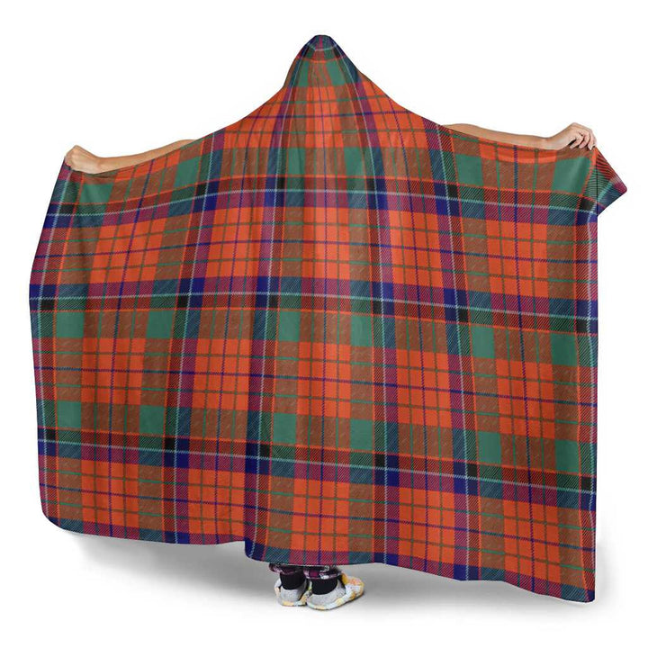 Scottish Nicolson Ancient Clan Tartan Hooded Blanket Tartan Plaid 3