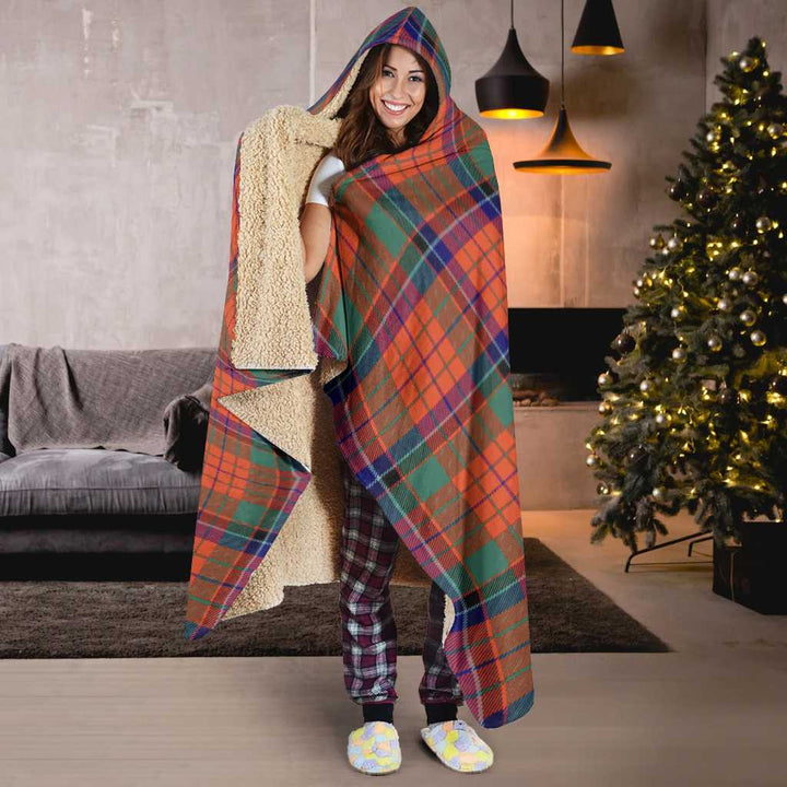 Scottish Nicolson Ancient Clan Tartan Hooded Blanket Tartan Plaid 6