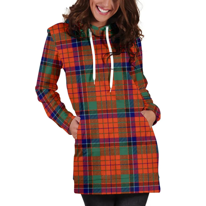 Scottish Nicolson Ancient Clan Tartan Hoodie Dress