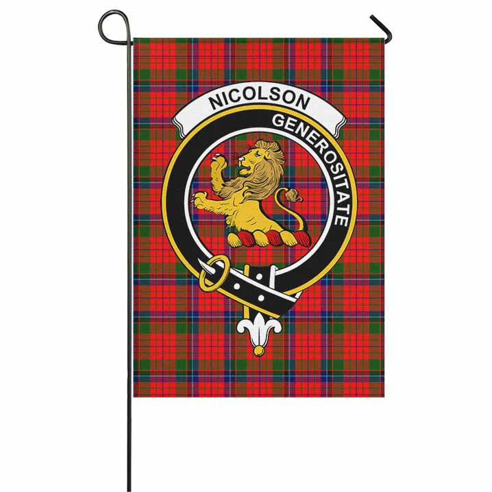 Scottish Nicolson Clan Crest Tartan Garden Flag Tartan Plaid 1