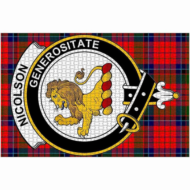 Scottish Nicolson Clan Crest Tartan Jigsaw Puzzle 2
