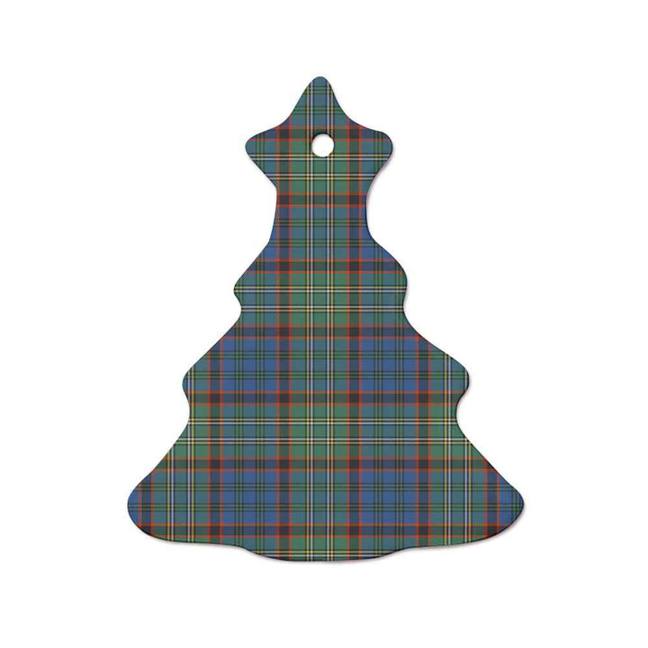 Scottish Nicolson Hunting Ancient Clan Tartan Ceramic Ornament  Tree Shape Tartan Plaid