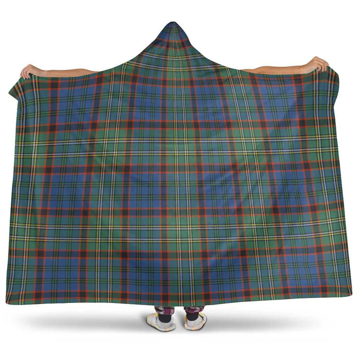 Scottish Nicolson Hunting Ancient Clan Tartan Hooded Blanket Tartan Plaid 1