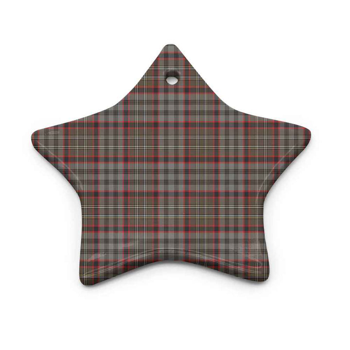 Scottish Nicolson Hunting Weathered Clan Tartan Ceramic Ornament Star Shape Tartan Plaid
