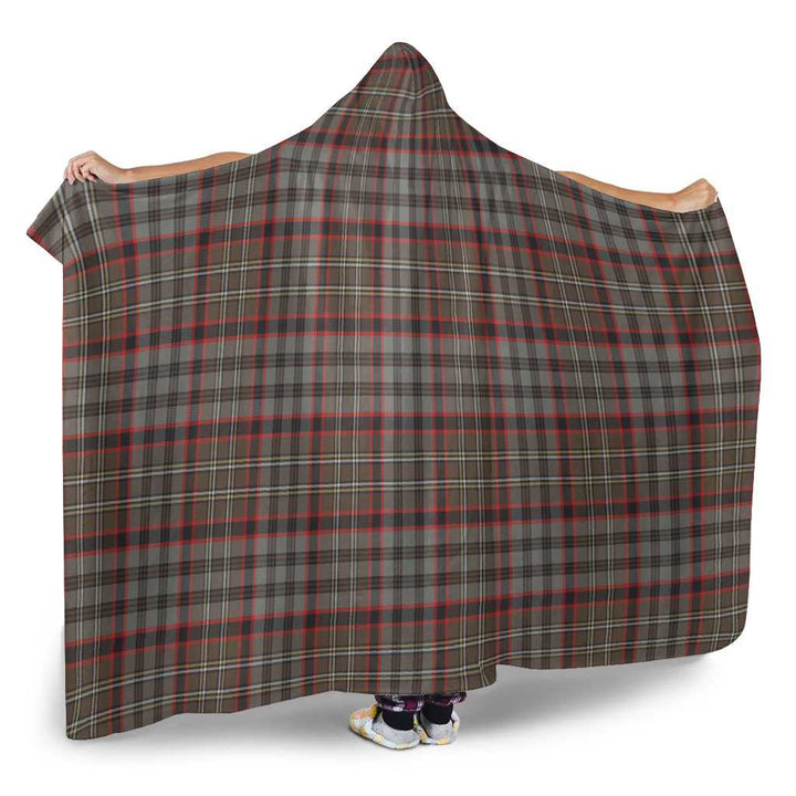 Scottish Nicolson Hunting Weathered Clan Tartan Hooded Blanket Tartan Plaid 2