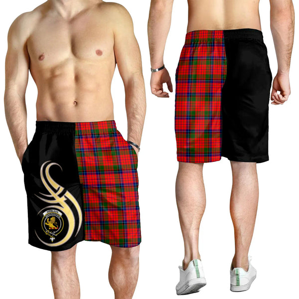 Scottish Nicolson Modern Clan Crest Tartan Believe in Me Men's Shorts